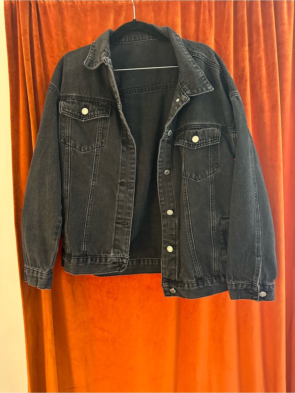Shein size medium charcoal denim jacket
